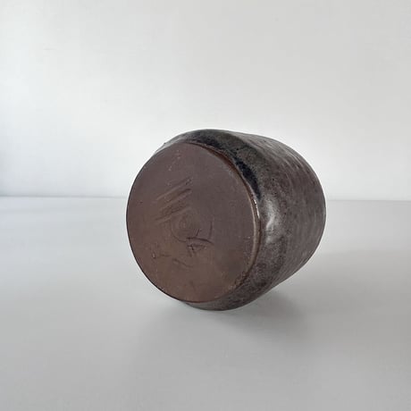 vase Heyne small indigo W.Germany 60s