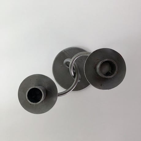 candle holder 2arms Denmark 70s
