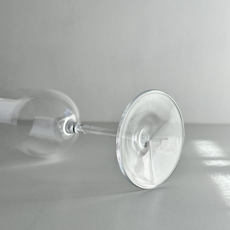 tall crystal wine glass 90s ITALY