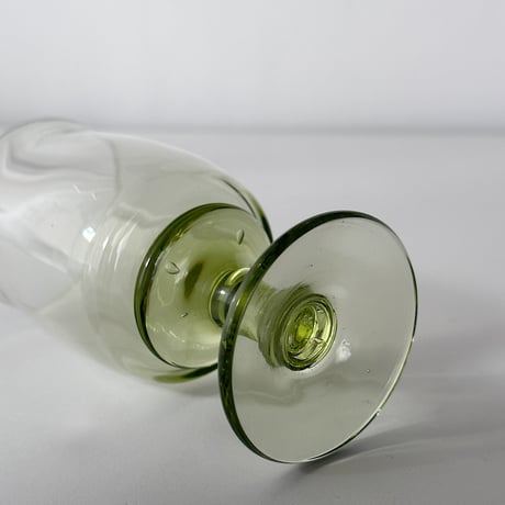 handblown olive glass 90s