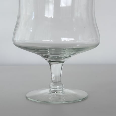 vintage clear-wide wine glass 90s