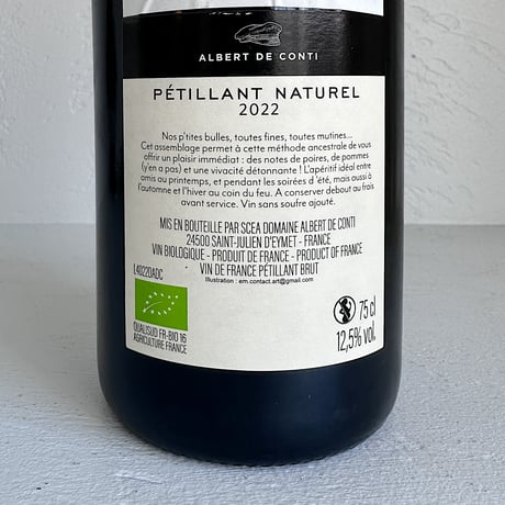 <SPARKLING,WHITE> Petillant Naturel 2022 / Domaine Albert de Conti