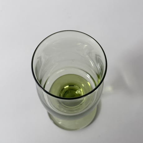 handblown olive glass 90s