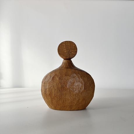 wood carved bottle 50s W.Germany