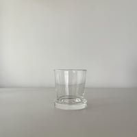 glass with thick pedestal 70s Europe
