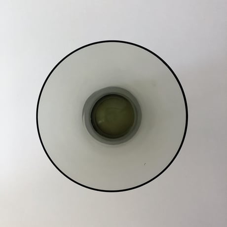 vase glass moss 70s