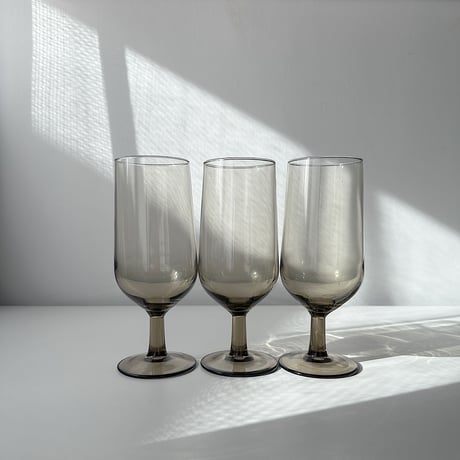 Smoke beer glass Arcoroc 80s