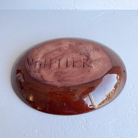 Studio Pottery oval dish 70s