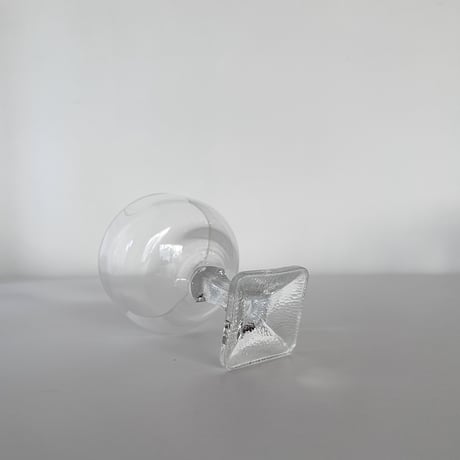 crystal coupe with square base 80s