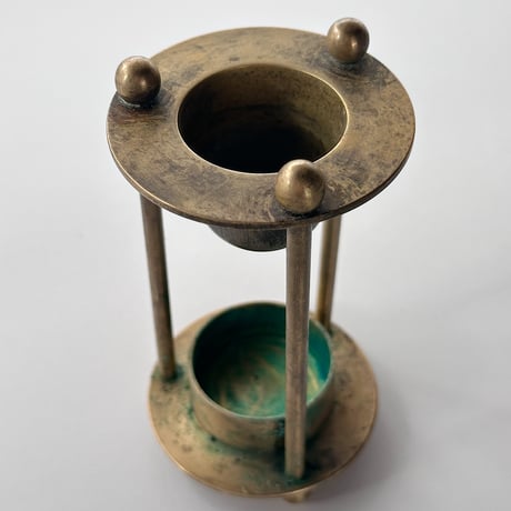 vintage oil burner brass plated 90s-B