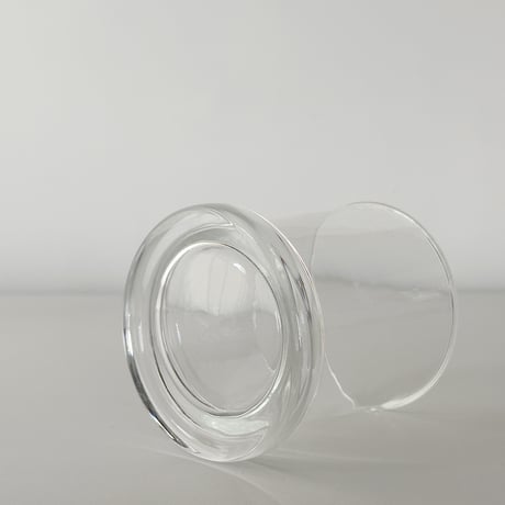 glass with thick pedestal 70s Europe