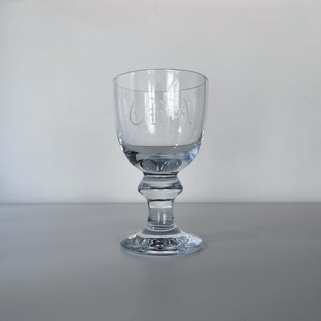 Big big big goblet with initials 80s