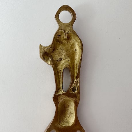Bottle Opener with stretching cat 80s
