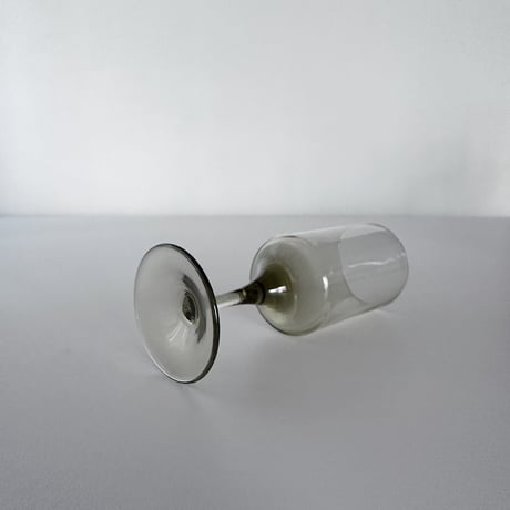 smoke liqueur glass green-grey straight 70s