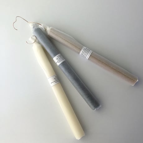 YENABELL Bees wax long candle / White