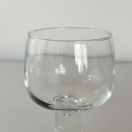 thick stem wine glass 90s FRANCE