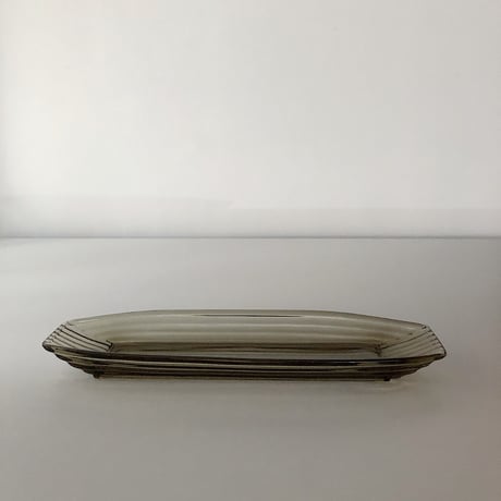 ”Atland" smoke glass plate 70s