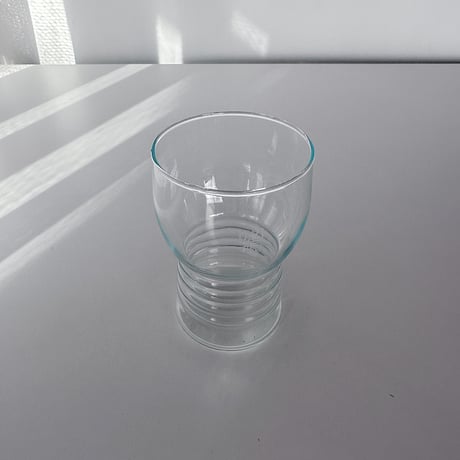 glass with rib E.Germany 80s