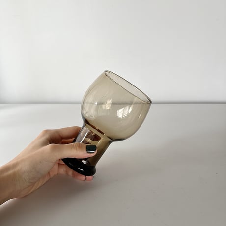 Big big goblet smokey-brown 70s