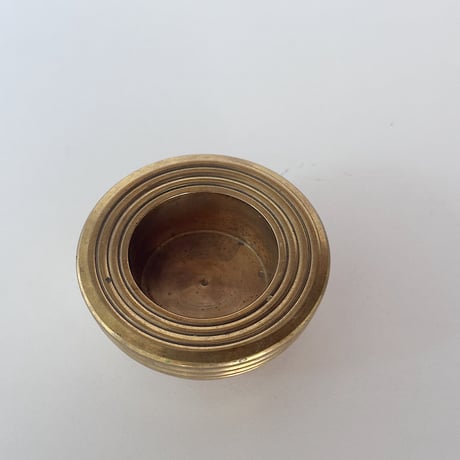 vintage brass tea-light candle holder 50s