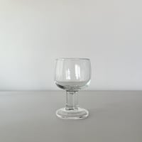 thick stem wine glass 90s FRANCE
