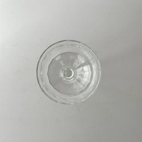 crystal tulip glass small unknown