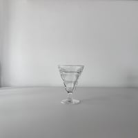 small glass with rib 50s FRANCE