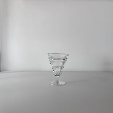 small glass with rib 50s FRANCE