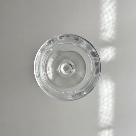 tall crystal wine glass 90s ITALY