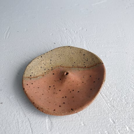 terra-cotta pink incense holder