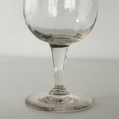 hand blown wine glass 50s France