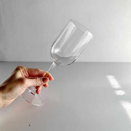 tall crystal wine glass 90s ITALY