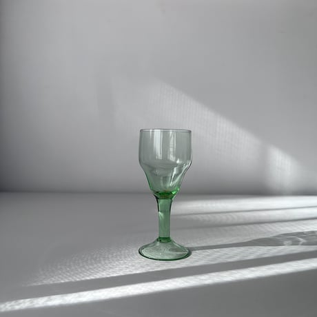green liqueur glass 70s