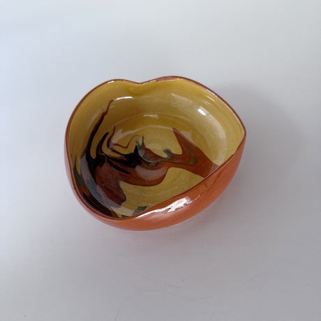 Studio pottery terracotta bowl 60s