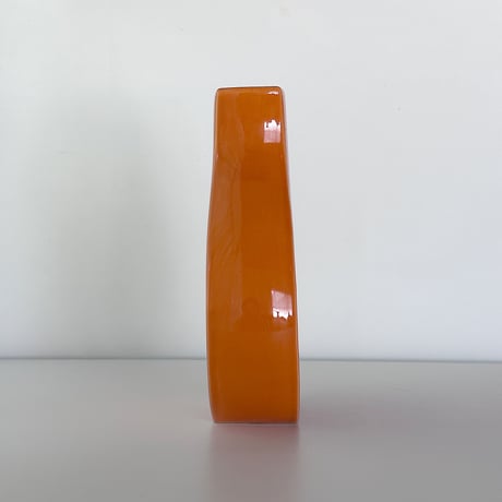 vase orange teardrop 70s Europe