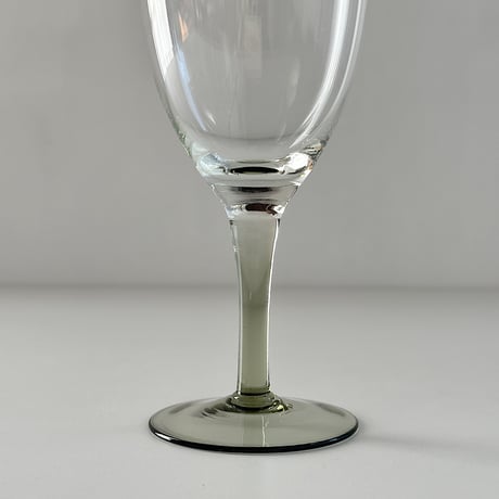 clear glass with smokey stem 80s