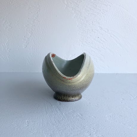 vase clam pot Scandinavian 80s