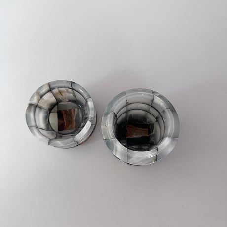 vintage mosaic onyx box 80-90s <A>
