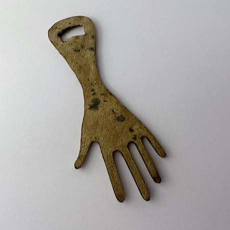 bottle opener Moroccan brass delicate hand 60s