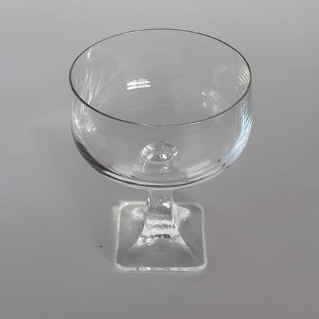 crystal coupe with square base 80s