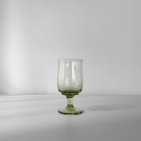 handblown olive glass 90s
