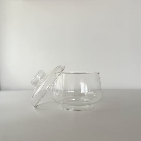 bonbonniere glass jar E.Germany 80s