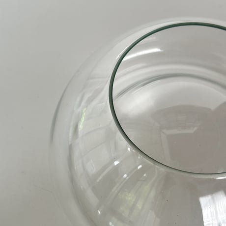 glass round bowl 60s Poland