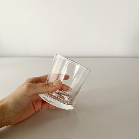 glass with thick pedestal 70s Europe