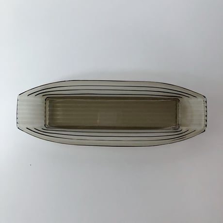”Atland" smoke glass plate 70s