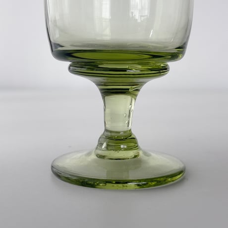 handblown olive glass 90s