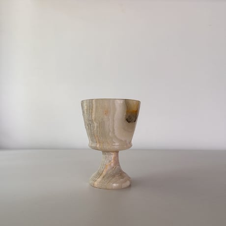vintage onyx marble goblet <B>