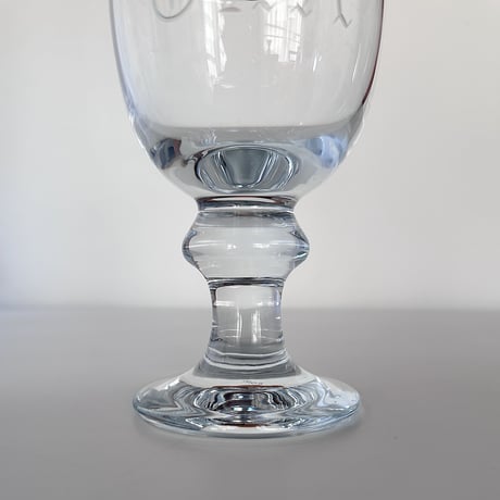 Big big big goblet with initials 80s