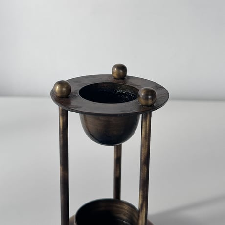 vintage oil burner brass plated 90s-A