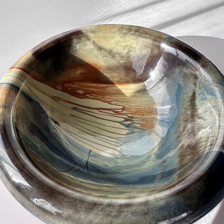 marble terracotta bowl French